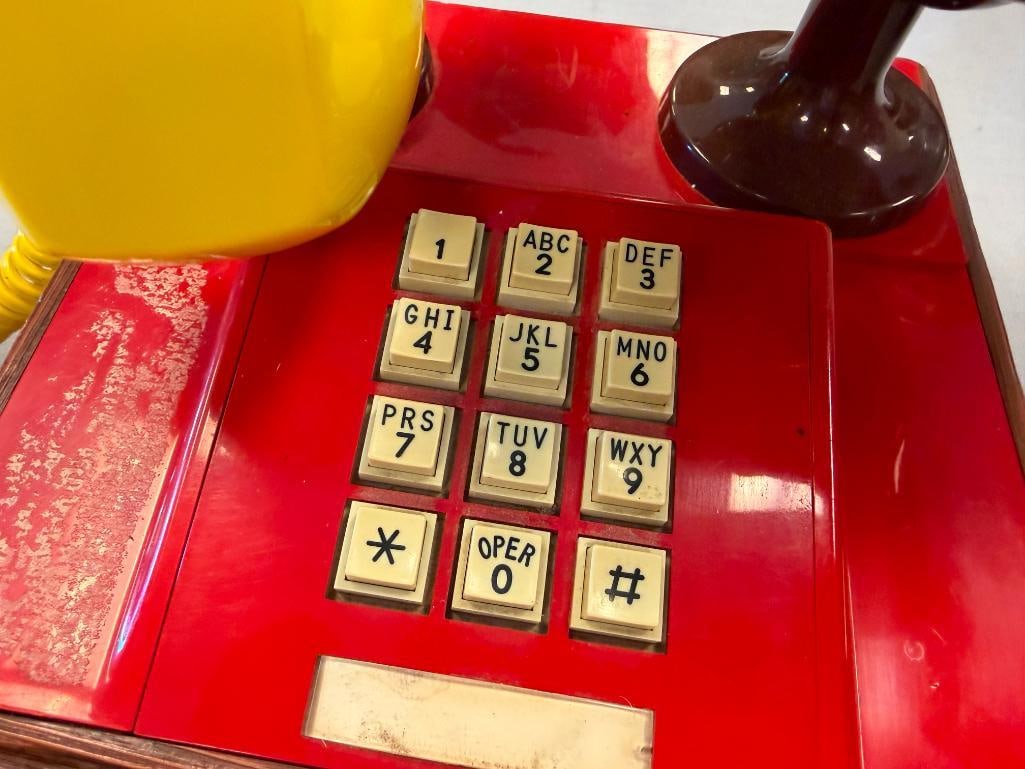 VINTAGE 1983 HENSON KERMIT THE FROG PHONE - 4