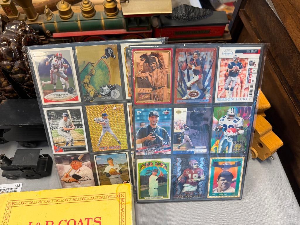 18 ASSORTED HALL OF FAME AND FUTURE HALL OF FAME BASEBALL, FOOTBALL, AND BASKETBALL SPORTS CARDS - 2