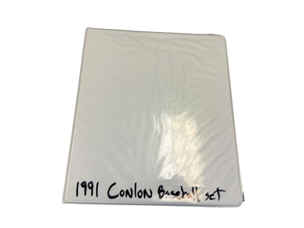 1991 CONLON BASEBALL CARD SET FEATURING BLACK AND WHITE BASEBALL CARDS OF PLAYERS OF THE PAST (1 of 12)