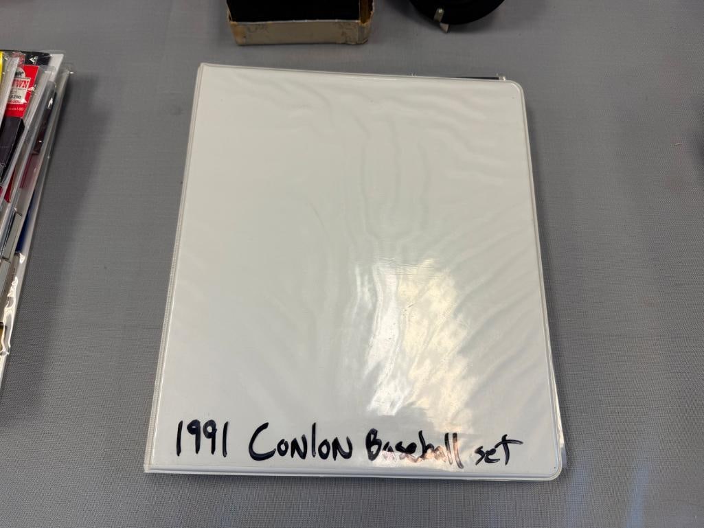 1991 CONLON BASEBALL CARD SET FEATURING BLACK AND WHITE BASEBALL CARDS OF PLAYERS OF THE PAST - 2