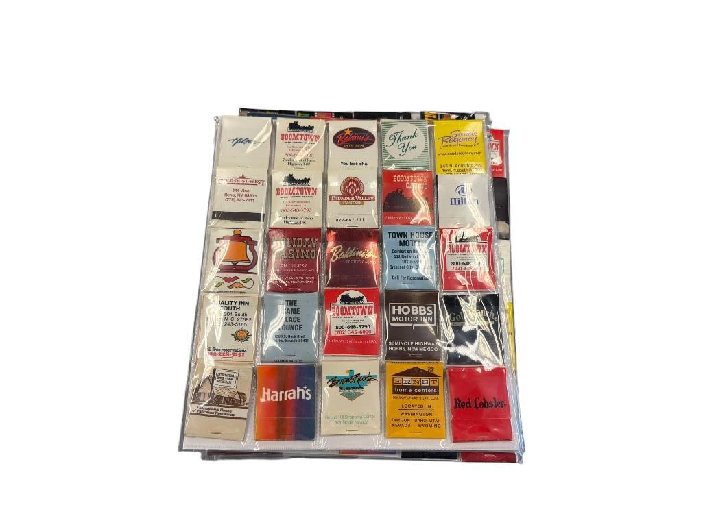 SIX PACKAGED COLLECTIONS OF VINTAGE NEVADA AND BEYOND CASINO AND SOUVENIR MATCHBOOKS (1 of 7)