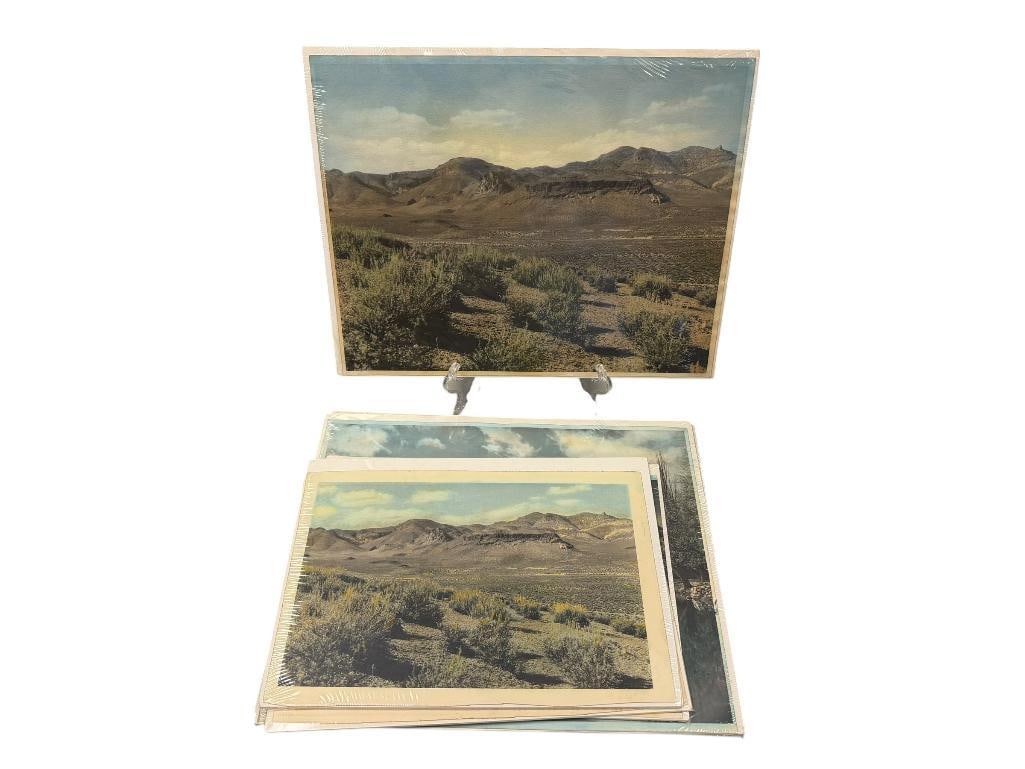 SIX HAND TINTED NEVADA LANDSCAPE PHOTOGRAPHS BY NEVADA PHOTO SERVICE FROM THE 1930'S (1 of 6)