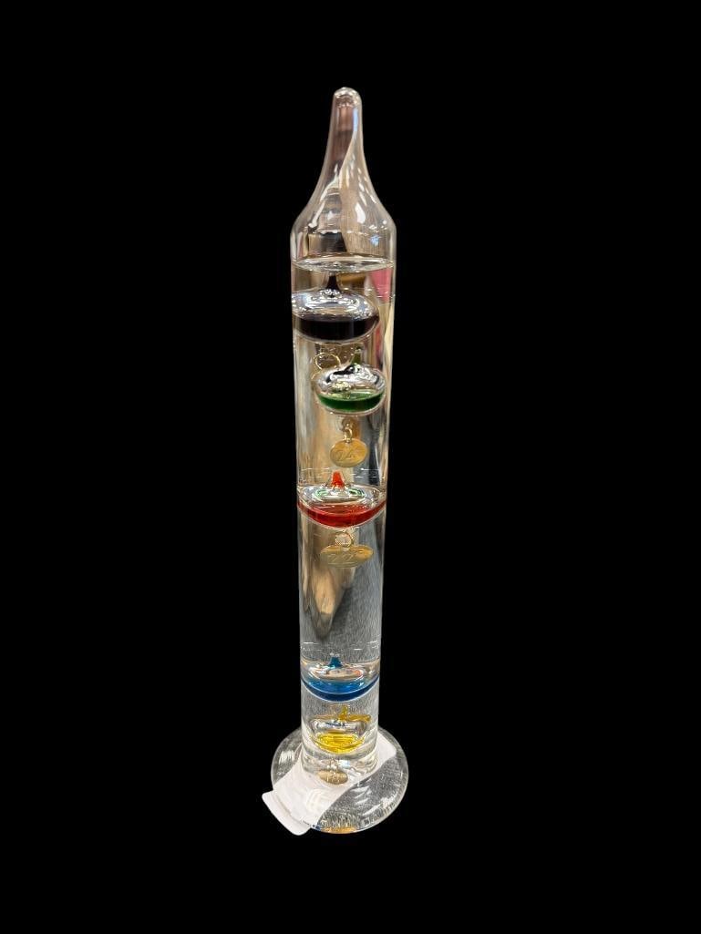 GLASS GALILEO THERMOMETER (1 of 7)
