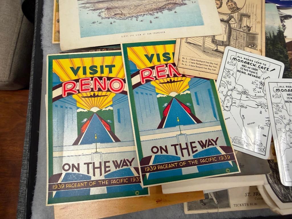 COLLECTIBLES INCLUDING DUTCH MASTERS CIGAR BOX, EPHEMERA, TRIXY MOLSSES PIN, AND MORE - 4