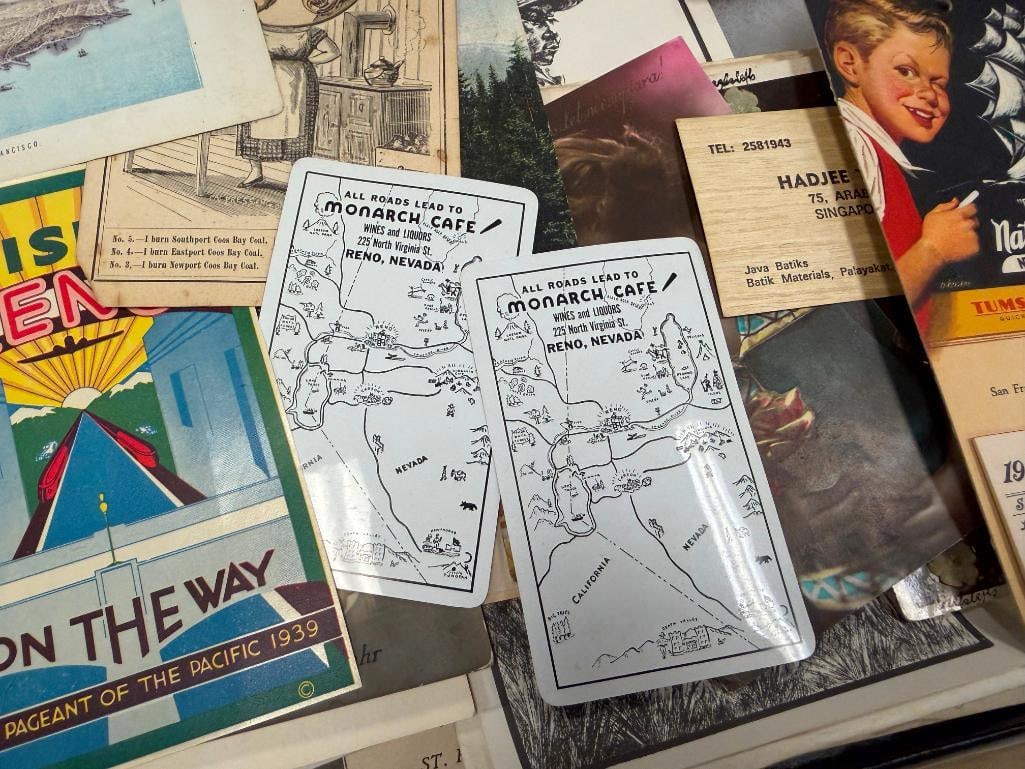 COLLECTIBLES INCLUDING DUTCH MASTERS CIGAR BOX, EPHEMERA, TRIXY MOLSSES PIN, AND MORE - 5