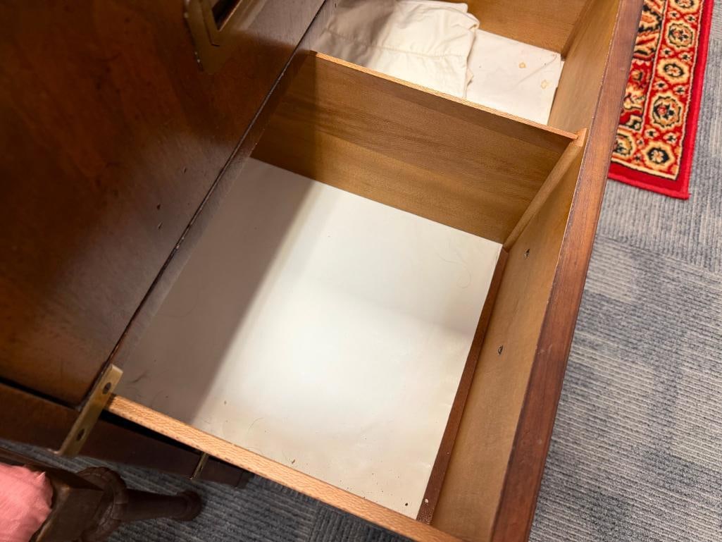 HENREDON FURNITURE VINTAGE CAMPAIGN STYLE CHEST OF DRAWERS DRESSER - 13