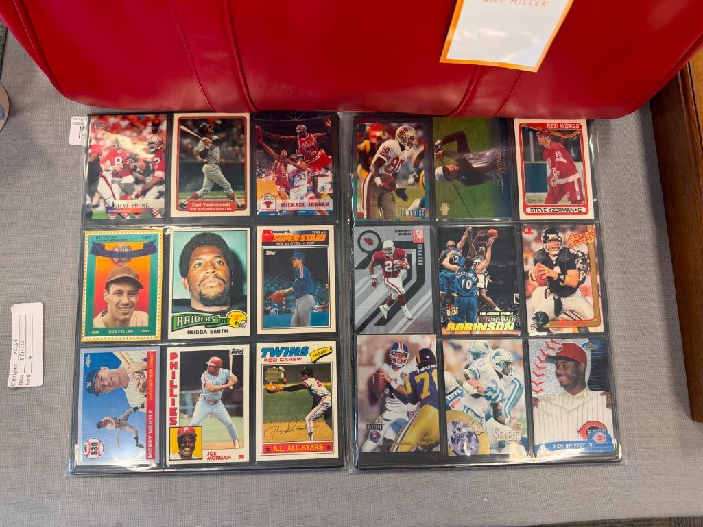 SPORTS GREATS AND HALL OF FAMERS SPORT CARDS NOLAN RYAN, BUBBA SMITH, ROD CAREW, MICKEY MANTLE - 2