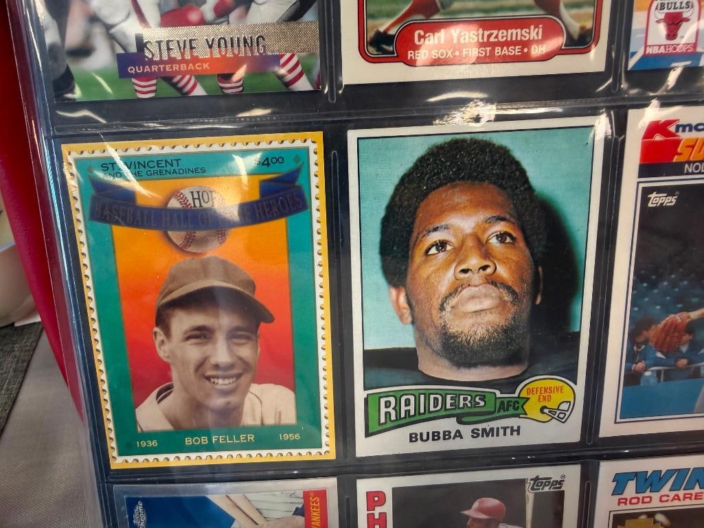 SPORTS GREATS AND HALL OF FAMERS SPORT CARDS NOLAN RYAN, BUBBA SMITH, ROD CAREW, MICKEY MANTLE - 5