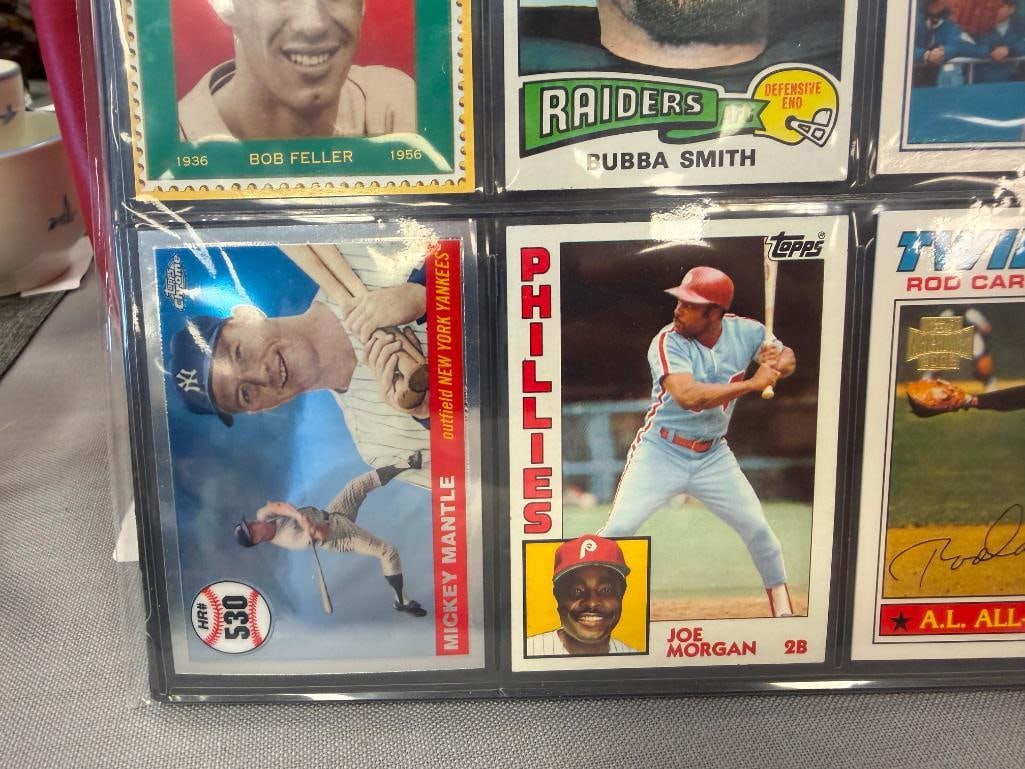 SPORTS GREATS AND HALL OF FAMERS SPORT CARDS NOLAN RYAN, BUBBA SMITH, ROD CAREW, MICKEY MANTLE - 6