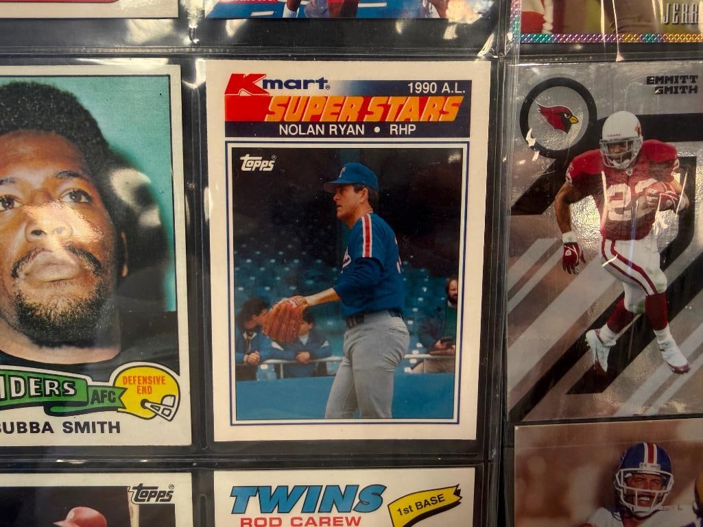SPORTS GREATS AND HALL OF FAMERS SPORT CARDS NOLAN RYAN, BUBBA SMITH, ROD CAREW, MICKEY MANTLE - 8