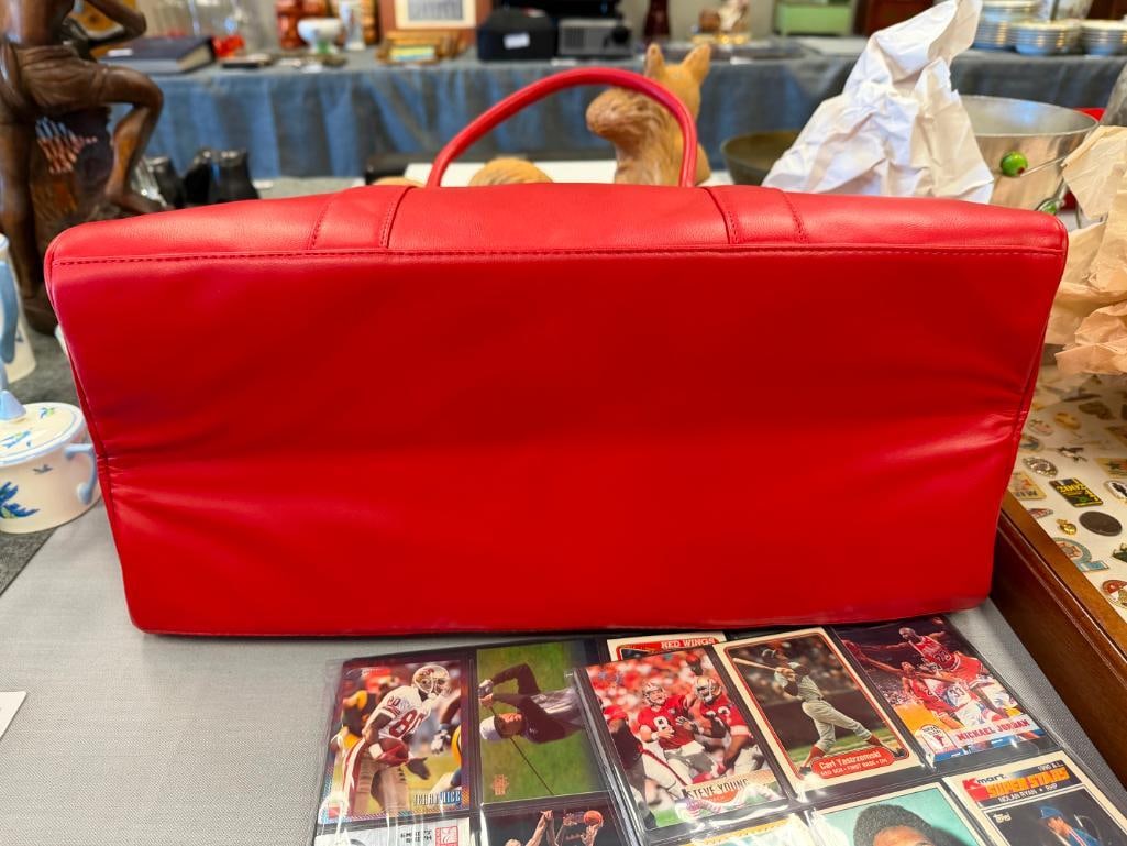 AMY MILLER LARGE RED HYBRID DUFFLE BAG NEW WITH TAGS - 10