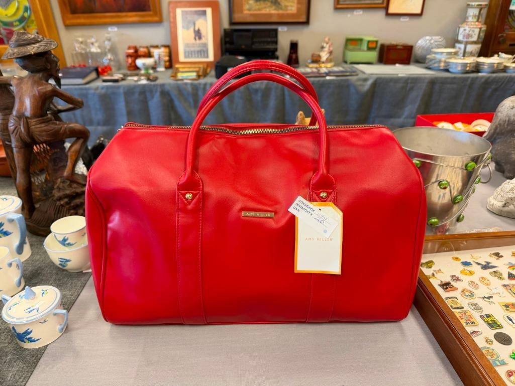 AMY MILLER LARGE RED HYBRID DUFFLE BAG NEW WITH TAGS - 2