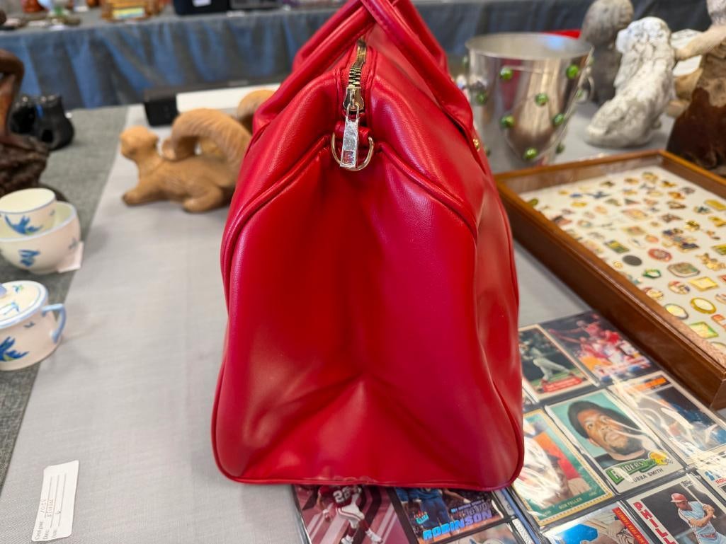 AMY MILLER LARGE RED HYBRID DUFFLE BAG NEW WITH TAGS - 6
