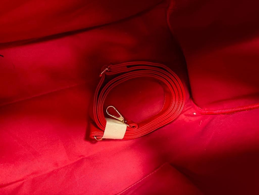 AMY MILLER LARGE RED HYBRID DUFFLE BAG NEW WITH TAGS - 8