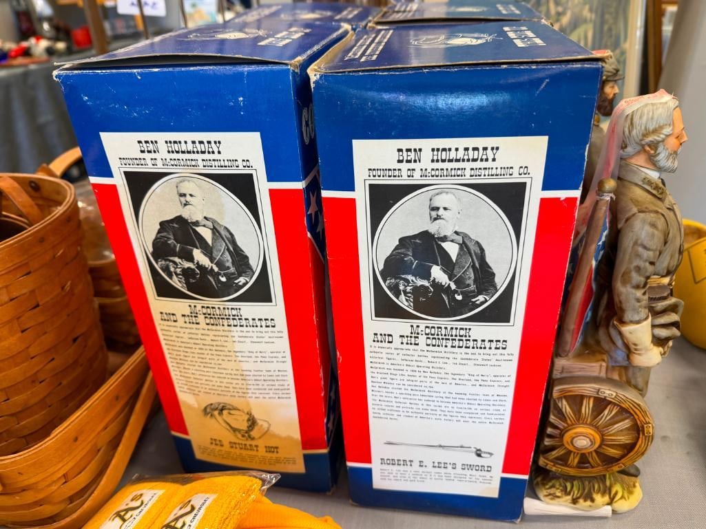 MC CORMICK DISTILLING AMERICAN PORCELAIN THE CONFEDERATES DECANTER SET - 10