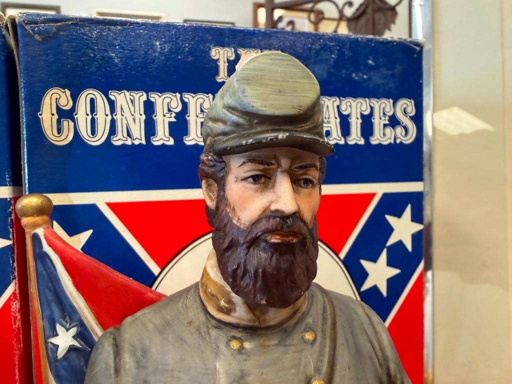 MC CORMICK DISTILLING AMERICAN PORCELAIN THE CONFEDERATES DECANTER SET - 7
