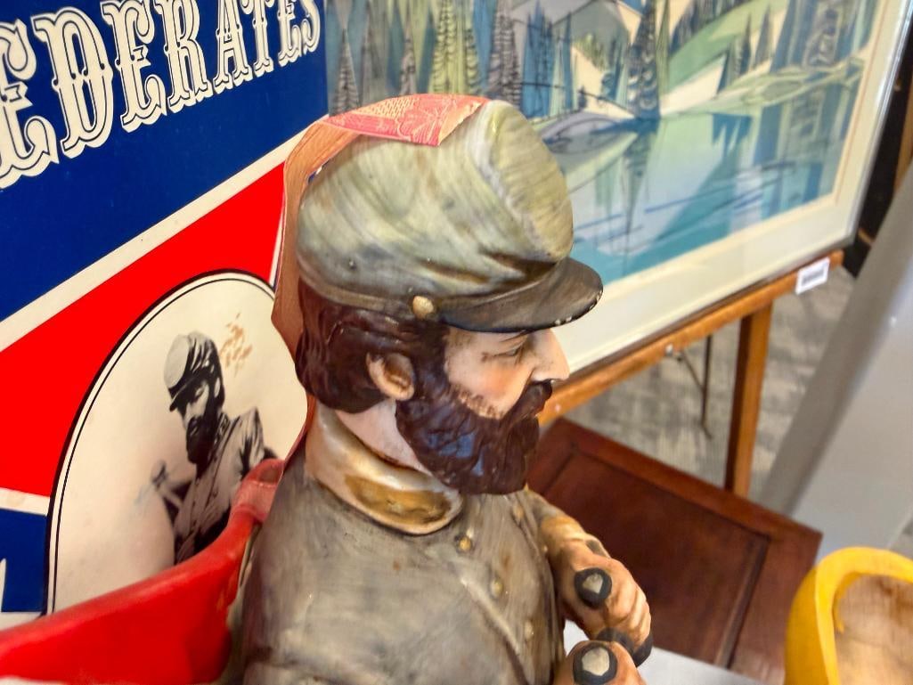 MC CORMICK DISTILLING AMERICAN PORCELAIN THE CONFEDERATES DECANTER SET - 8