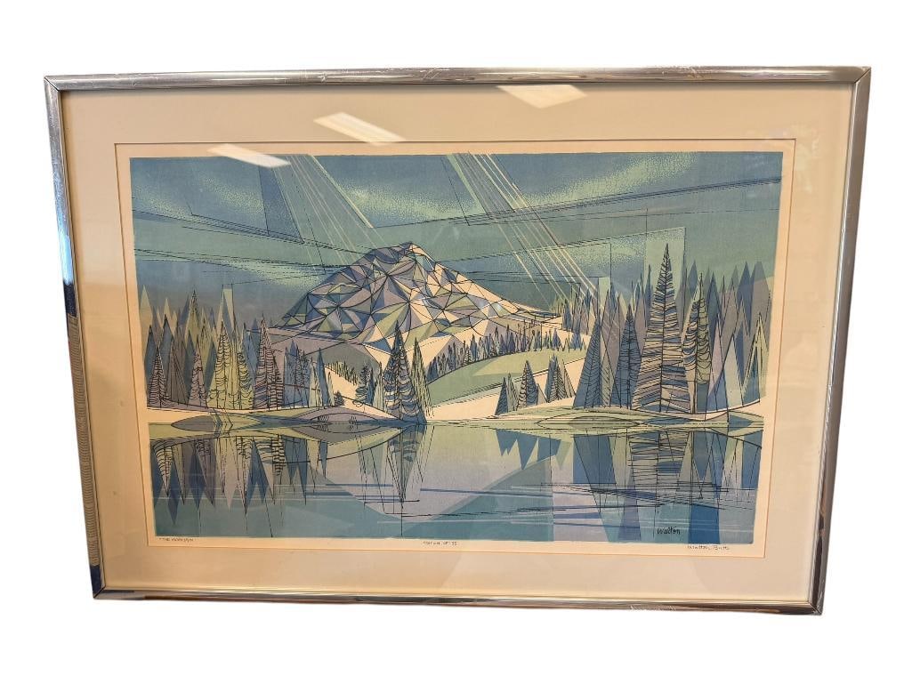 WALTON BUTTS AMERICAN ARTIST AND EDUCATOR LIMITED EDITION PRINT THE MOUNTAIN EDITION OF 35 (1 of 9)