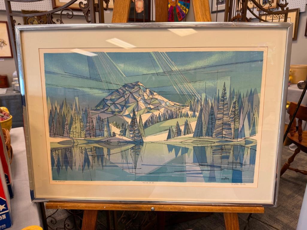 WALTON BUTTS AMERICAN ARTIST AND EDUCATOR LIMITED EDITION PRINT THE MOUNTAIN EDITION OF 35 - 2