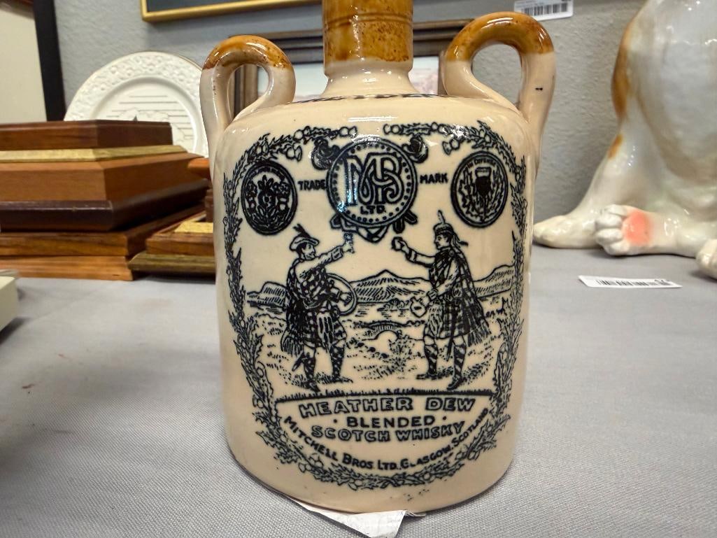 POSSIL POTTERY BLASGOW HEATHER DEW SCOTCH WHISKY STONEWARE JUG MITCHELL BROS. LTD. THE GREYBEARD - 5