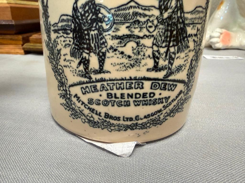 POSSIL POTTERY BLASGOW HEATHER DEW SCOTCH WHISKY STONEWARE JUG MITCHELL BROS. LTD. THE GREYBEARD - 6