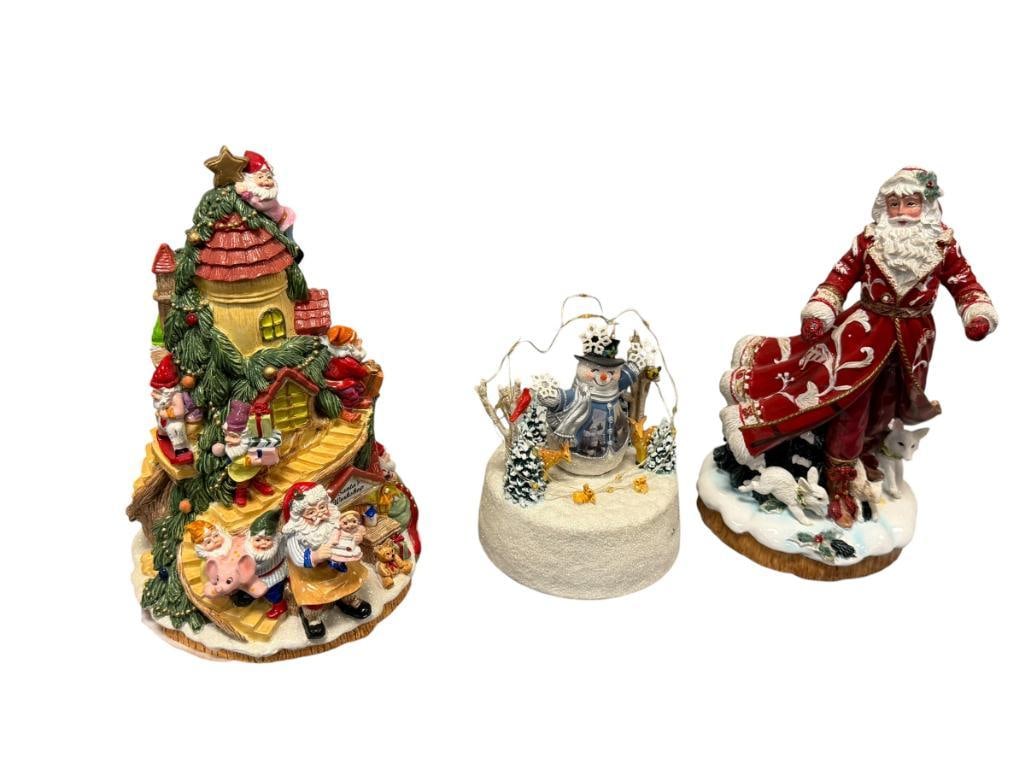 FITS & FLOYD MUSICAL FIGURINES AND THOMAS KINKADE LET IT SNOW HOLIDAY MUSICAL FIGURINE (1 of 8)