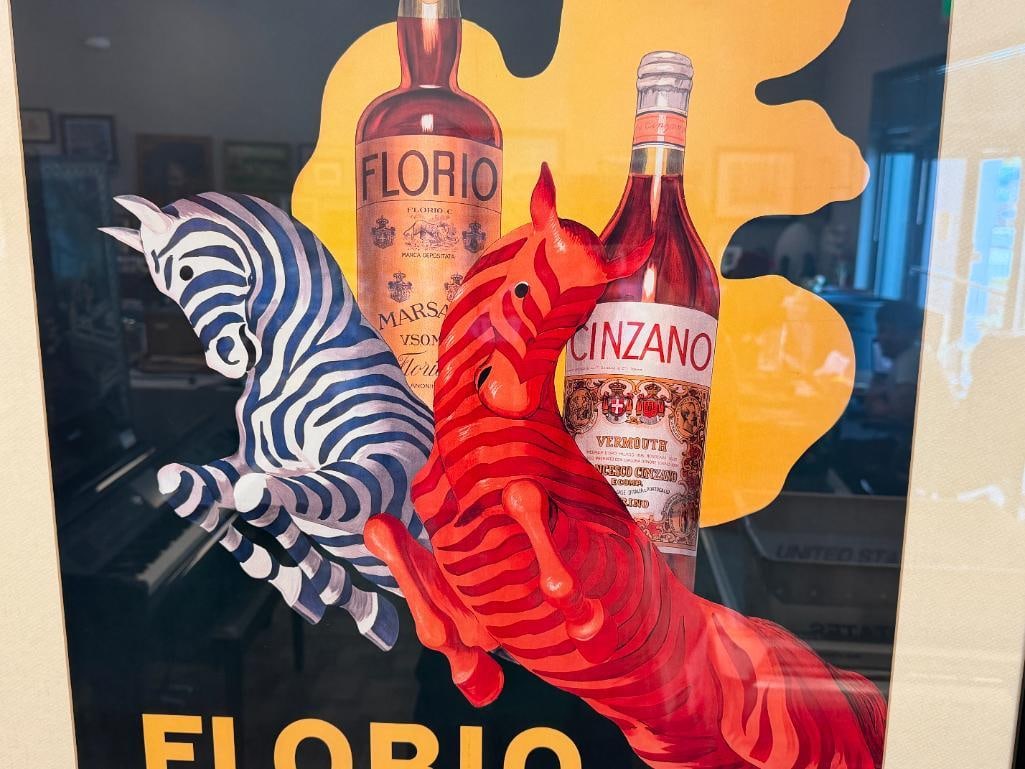 1930 REPRODUCTION ADVERTISING POSTER FLORIO CINZANO DESIGNED BY LEONETTO CAPPIELLO - 2