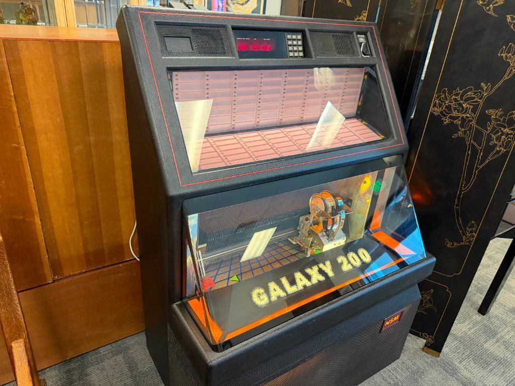 CIRCA 1980'S NSM GALAXY 200 COIN-OPERATED JUKE BOX DESIGNED TO HOLD 100 CDS NO. 35200714 - 2