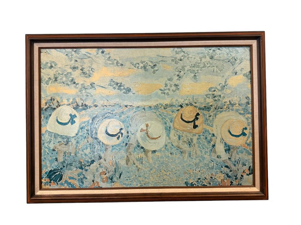 LIONEL FIORAVANTI MASSA EMBELLISHED PRINT ON CANVAS (1 of 6)