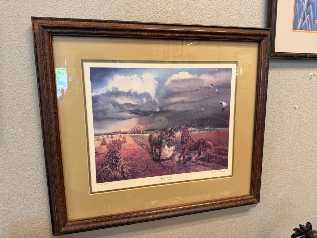 SHIRLEY ARRANTS WILDLIFE ARTIST LIMITED EDITION PRINT AHEAD OF THE STORM NO. 584/800 - 3