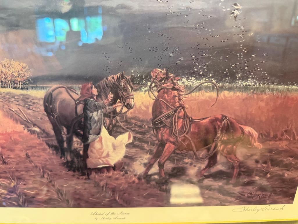 SHIRLEY ARRANTS WILDLIFE ARTIST LIMITED EDITION PRINT AHEAD OF THE STORM NO. 584/800 - 7