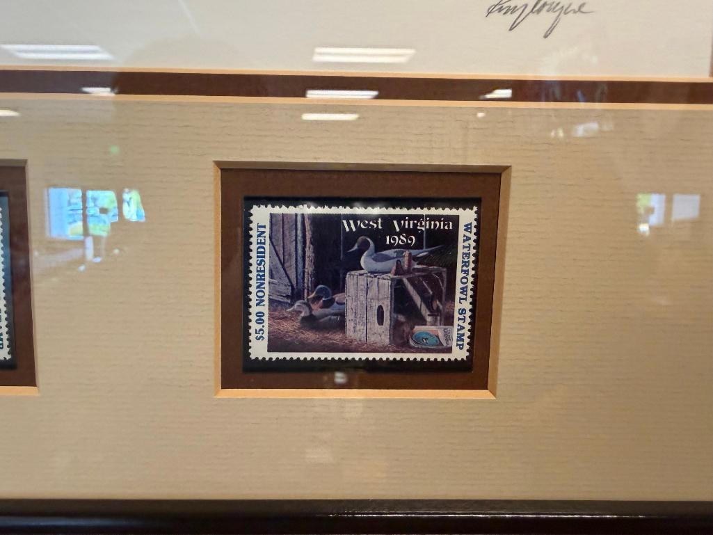 RONALD LOUQUE WILDLIFE ARTIST 1989 WEST VIRGINIA STATE WATERFOWL STAMP PRINT MADISON MITCHELL DEC... - 10