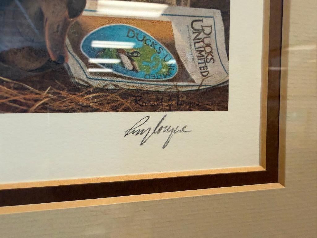 RONALD LOUQUE WILDLIFE ARTIST 1989 WEST VIRGINIA STATE WATERFOWL STAMP PRINT MADISON MITCHELL DEC... - 4