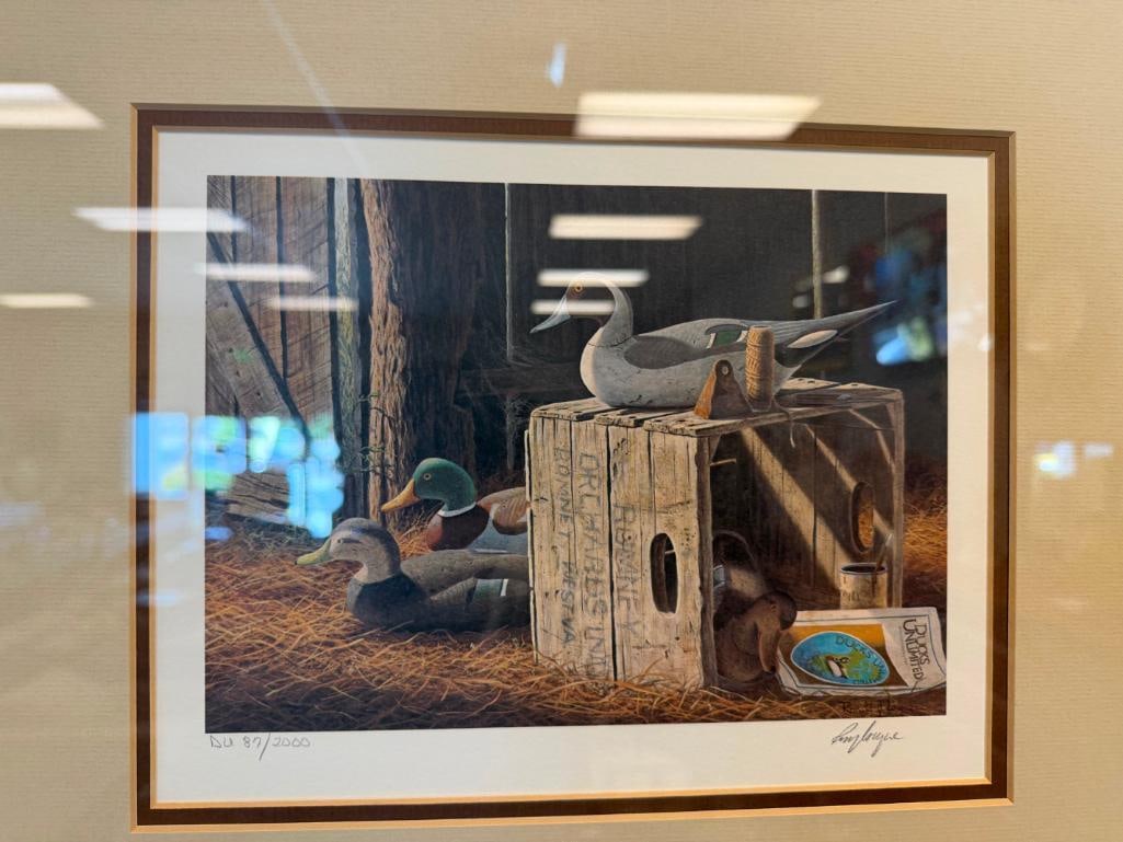 RONALD LOUQUE WILDLIFE ARTIST 1989 WEST VIRGINIA STATE WATERFOWL STAMP PRINT MADISON MITCHELL DEC... - 6