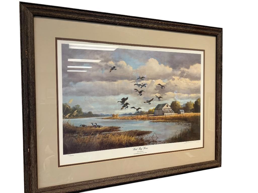 KEN SMALLWOOD DUCKS UNLIMITED WILDLIFE ARTIST PRINT TITLED BACK BAY FARM NO. 811/4500 (1 of 7)