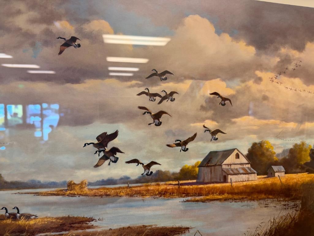 KEN SMALLWOOD DUCKS UNLIMITED WILDLIFE ARTIST PRINT TITLED BACK BAY FARM NO. 811/4500 - 7