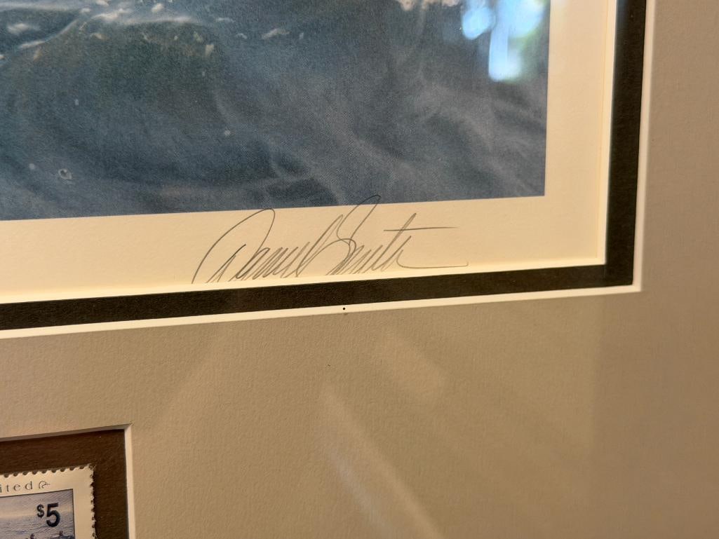 DANIEL SMITH DUCKS UNLIMITED ARTIST CONSERVATION EDITION PRINT NORTH AMERICA CANVASBACK DUCKS - 5