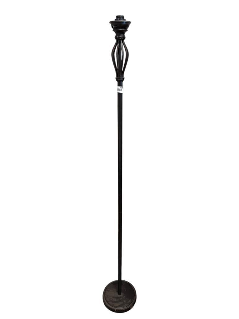 OIL RUBBED BRONZE METAL FLOOR LAMP: MISSING SHADE 66" H