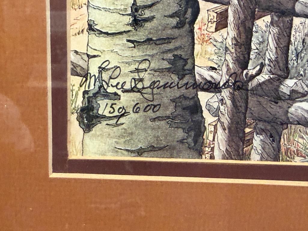 W. LEE SYMMONDS LIMITED EDITION PRINT TITLED ALMOST A MEMORY NO. 150/600 - 7