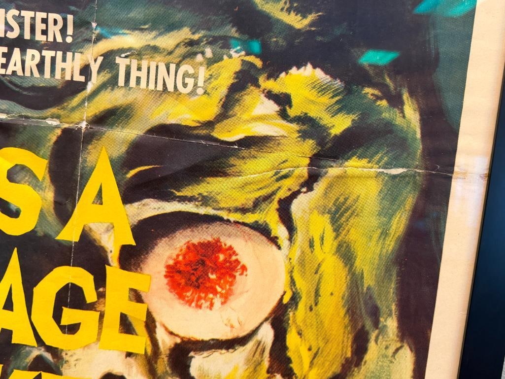 ORIGINAL 1957 I WAS A TEENAGE FRANKENSTEIN HORROR MOVIE POSTER STARRING WHIT BISSELL & GARY CONWAY - 4
