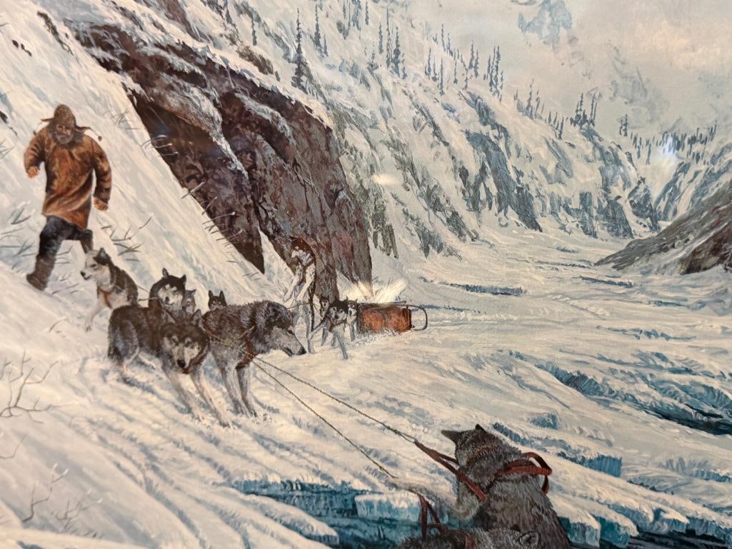 JON VAN ZYLE ALASKAN ARTIST AND DOG MUSHER SIGNED POSTERS TODAY'S DREAM AND IDITROD TRAIL POSTER - 10