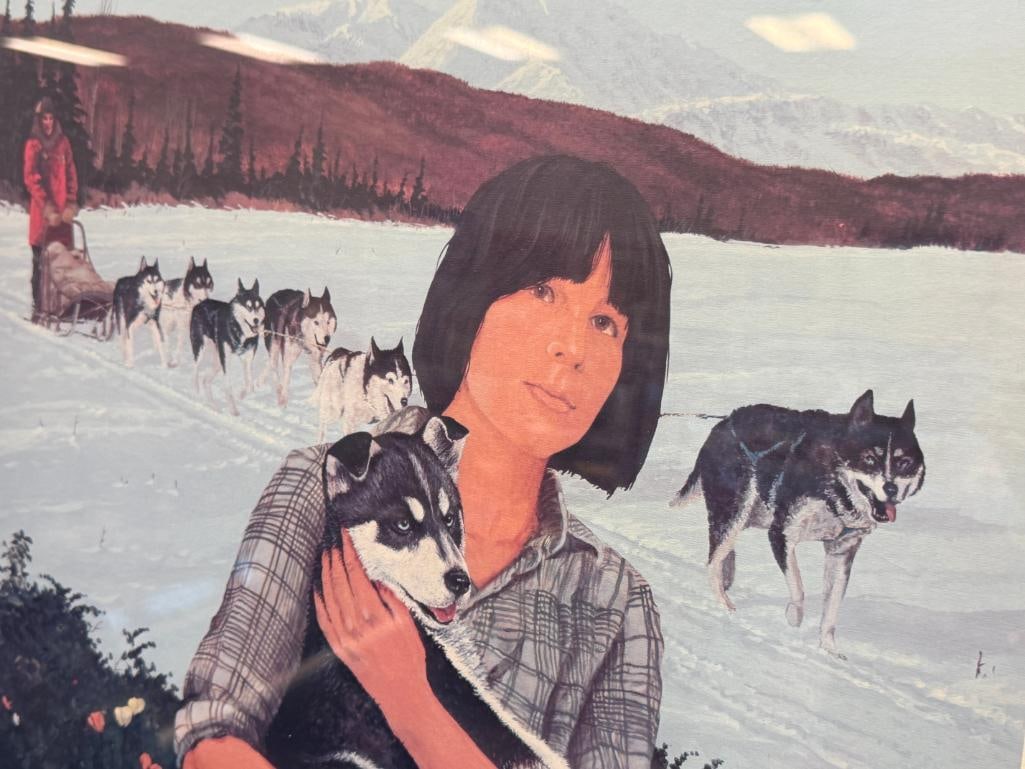 JON VAN ZYLE ALASKAN ARTIST AND DOG MUSHER SIGNED POSTERS TODAY'S DREAM AND IDITROD TRAIL POSTER - 3