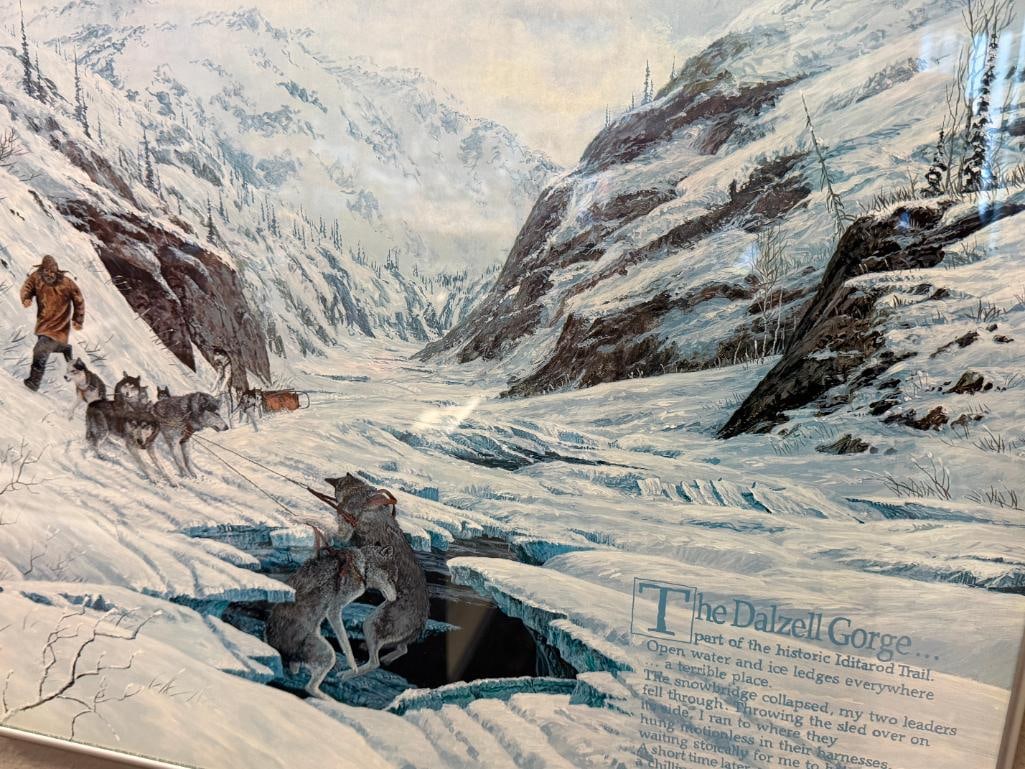 JON VAN ZYLE ALASKAN ARTIST AND DOG MUSHER SIGNED POSTERS TODAY'S DREAM AND IDITROD TRAIL POSTER - 9
