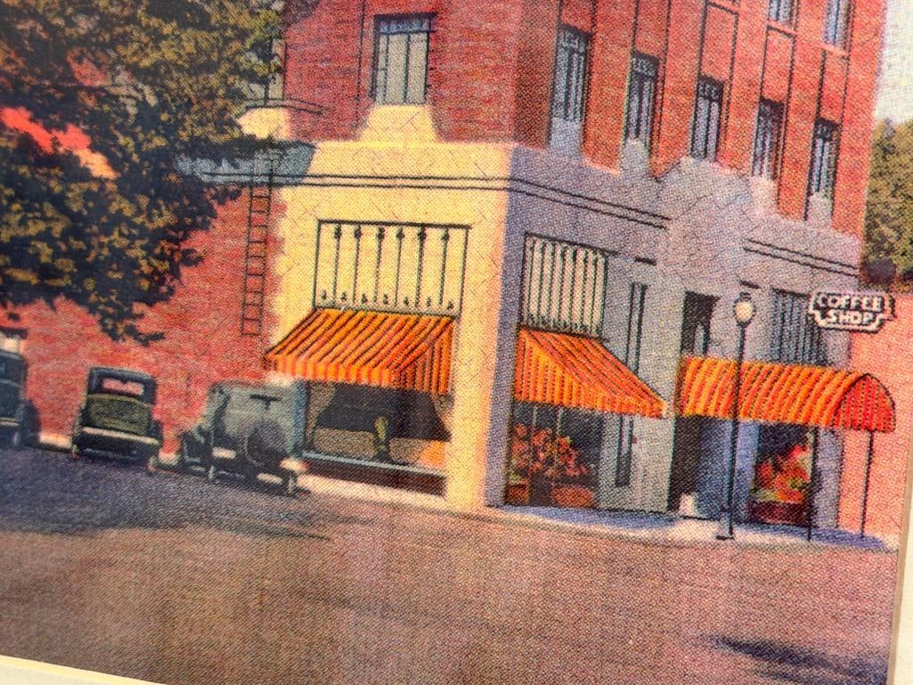 PRINT OF HOTEL EL CORTEZ IN RENO, NV ART DECO STYLED BUILDING - 4