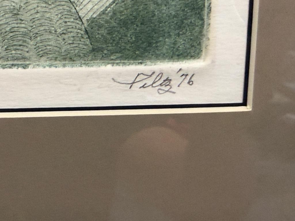 SIGNED LIMITED EDITION PRINT TITLE INTERACTION NO. 8/10 DATED 1976 - 7