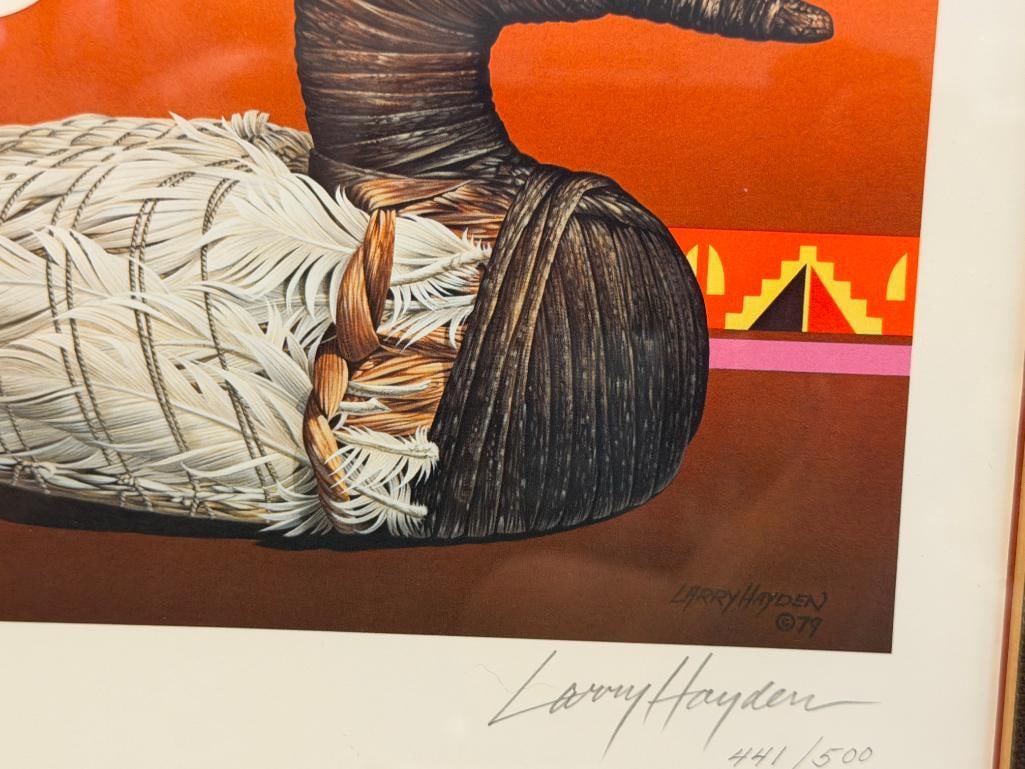 1979 NEVADA FIRST OF STATE TULE DECOY DUCK STAMP PRINT BY LARRY HAYDEN NO. 441/500 - 4