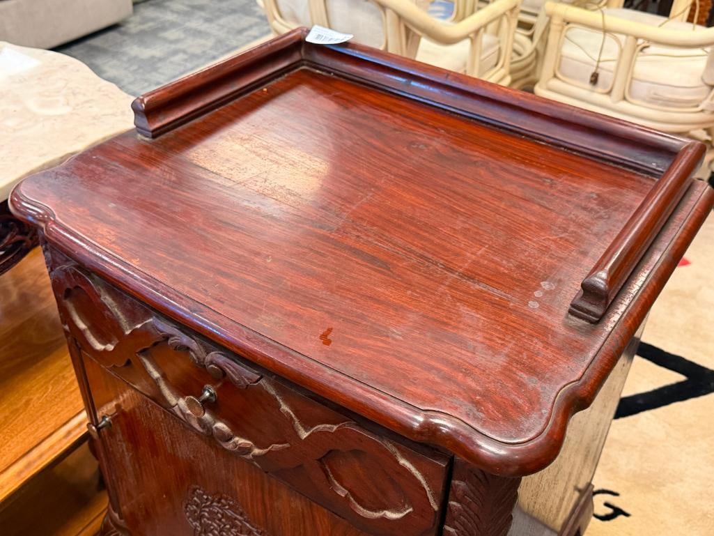 VINTAGE MAHOGANY OCCASIONAL CABINET / SIDE TABLE - 4