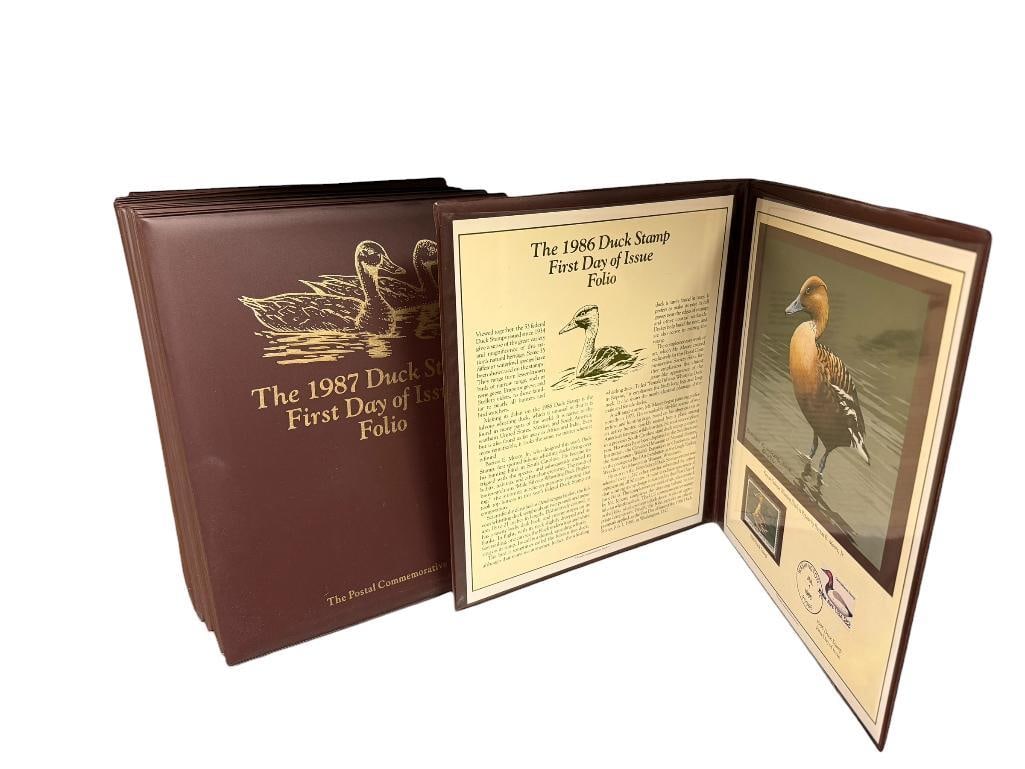 1986 - 1996 DUCK STAMP FIRST DAY OF ISSUE FOLIOS BY THE POSTAL COMMEMORATIVE SOCIETY (1 of 11)