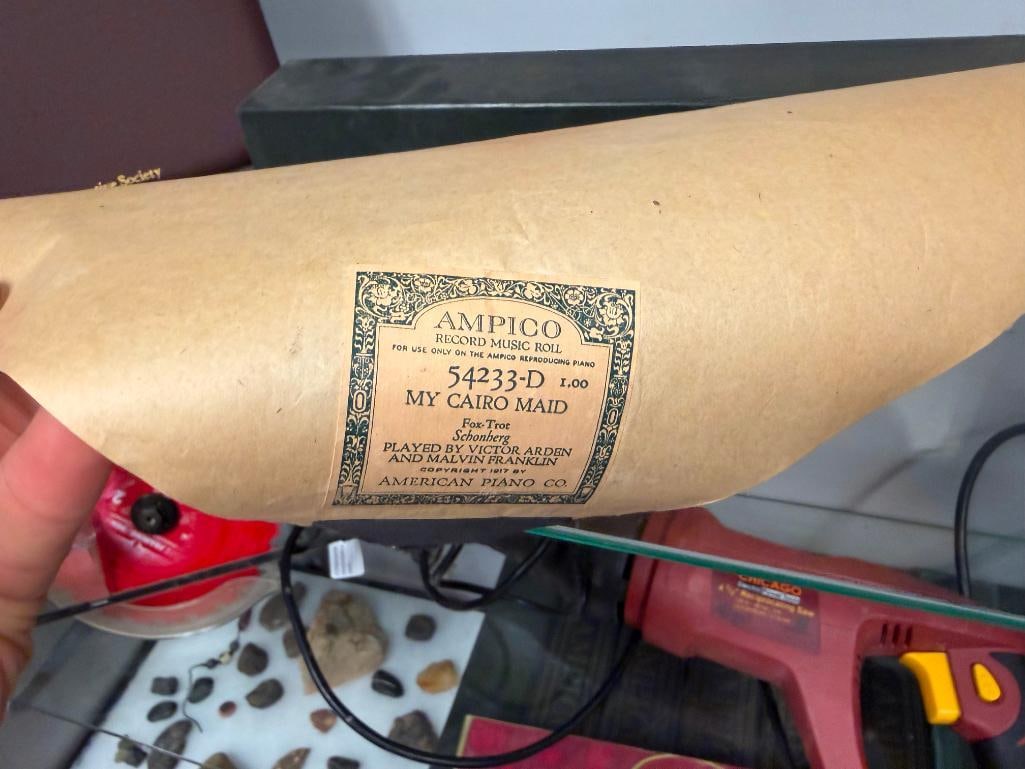 31 ANTIQUE PIANO ROLLS FEATURING 30 BY AMPICO WITH ORIGINAL BOXES - 11