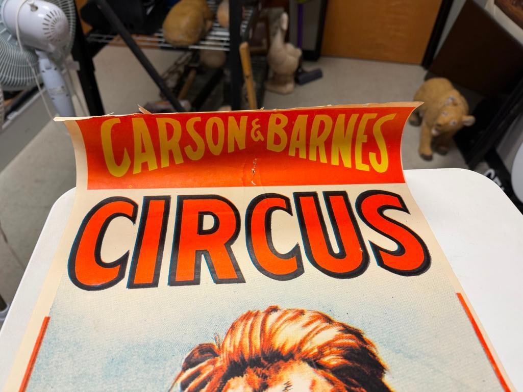 ASSORTED CIRCUS POSTERS INCLUDING COLE BROS. BLOOD SWEATING HIPPOPOTAMUS FROM THE NILE - 8